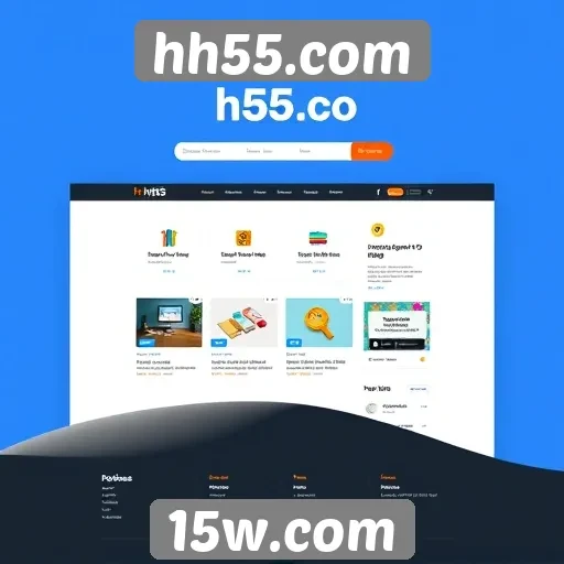 Acessibilidade e design do site hh55.com analisados