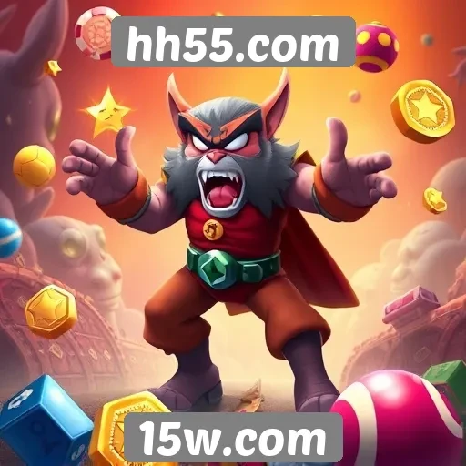 Variedade de jogos disponíveis em hh55.com